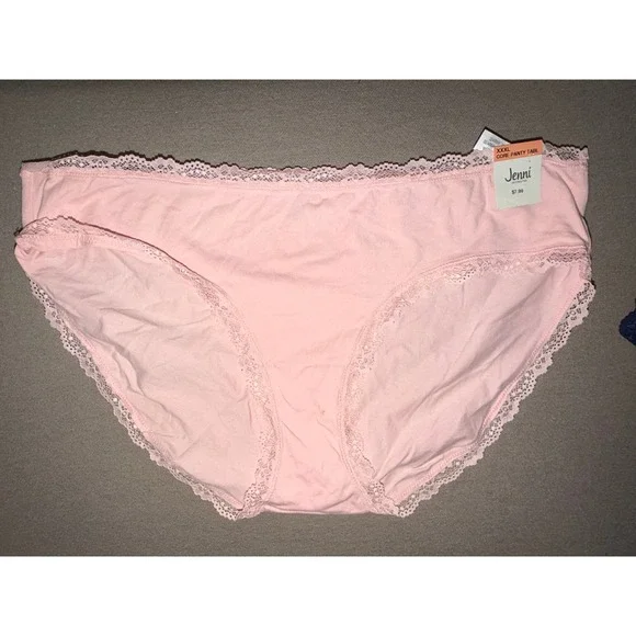 Jenni Intimates‎ Panty Brief Navy Sea Lace Trim Bikini Style Size XXXL Lot of 3 - Picture 5 of 11